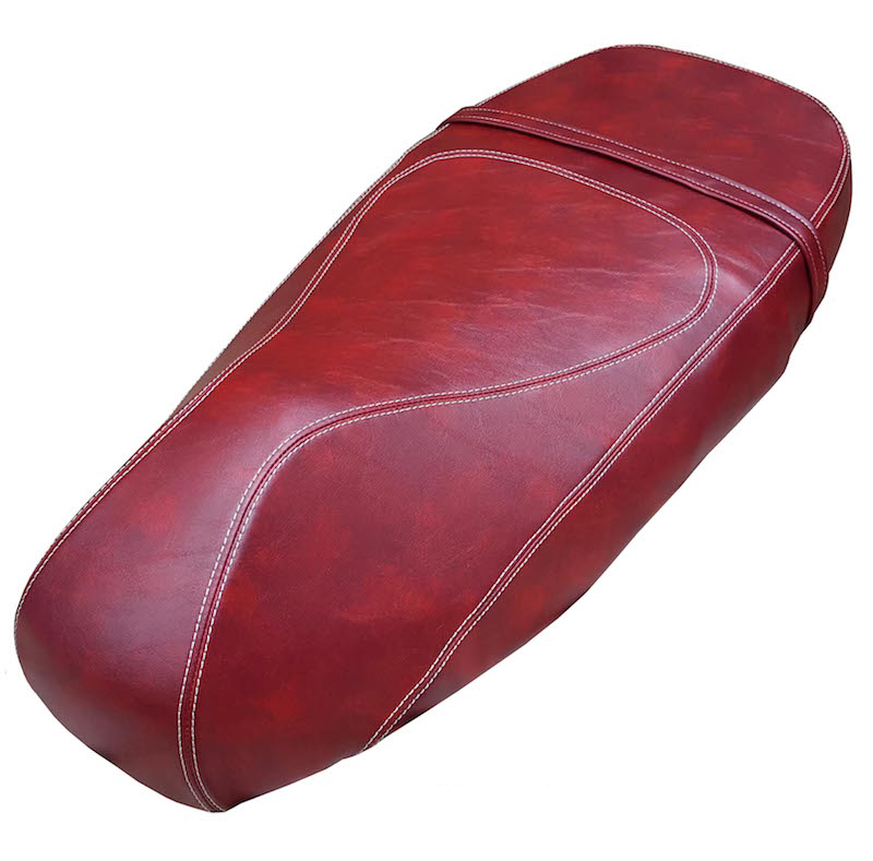 Vespa GT125 200 Oxblood French Seams Extreme Seat Cover
